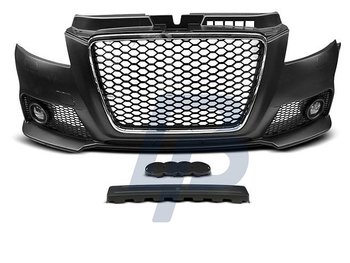 AUDI A3 08-12 RS STYLE CHROME BLACK FRONT BUMPER