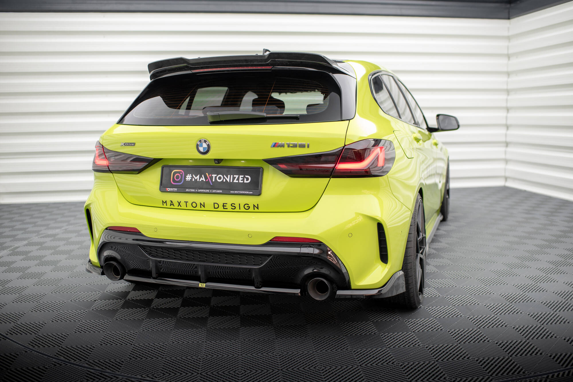 Rear Side Splitters V.12 BMW 1 M-Pack / M135i F40 - 2