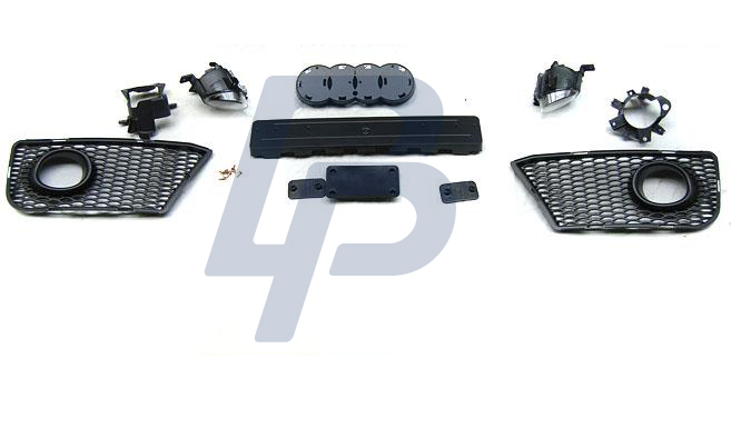 AUDI A3 08-12 RS STYLE CHROME BLACK PDC FRONT BUMPER - 3