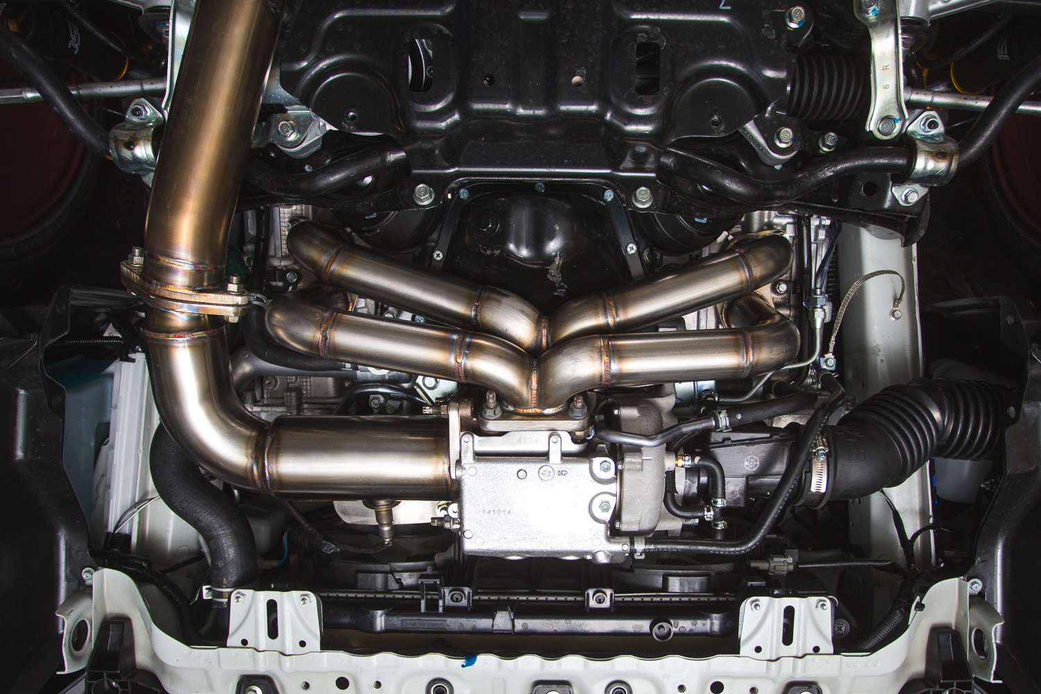 AGENCY POWER STAINLESS STEEL HEADER SUBARU WRX 15-17 - 4