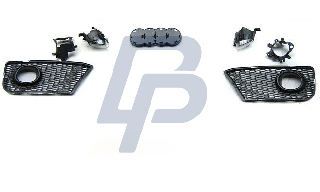 AUDI A3 08-12 S8 STYLE BLACK FRONT BUMPER - 3