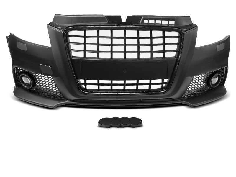 AUDI A3 08-12 S8 STYLE BLACK FRONT BUMPER