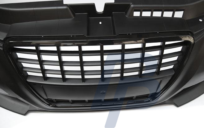 AUDI A3 08-12 S8 STYLE BLACK FRONT BUMPER - 5