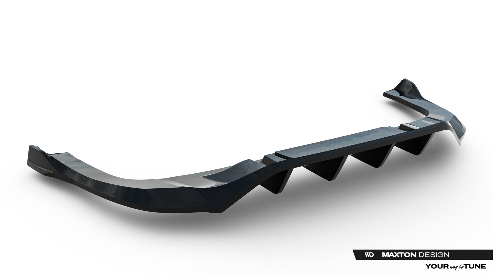 REAR SPLITTER (WITH VERTICAL BARS) SUITABLE FOR VOLKSWAGEN TAYRON R-LINE MK1 – MAXTON DESIGN - 7