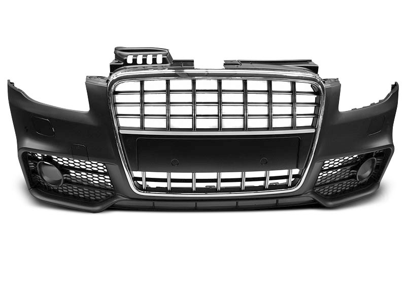 AUDI A4 04-08 S-LINE CHROME BLACK FRONT BUMPER
