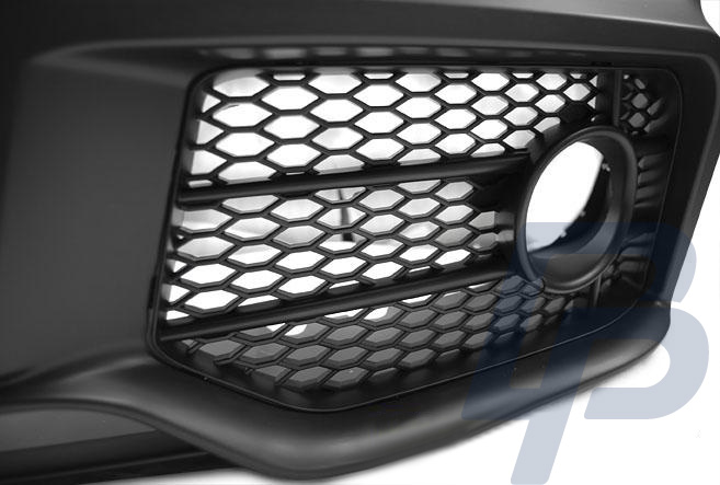 AUDI A4 04-08 S-LINE CHROME BLACK FRONT BUMPER - 3