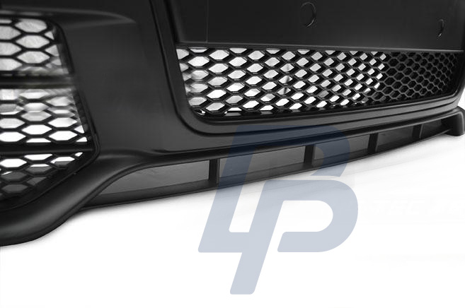 AUDI A4 04-08 RS STYLE BLACK FRONT BUMPER - 4