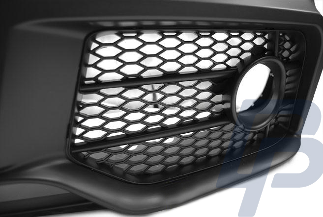 AUDI A4 04-08 RS STYLE BLACK FRONT BUMPER - 3