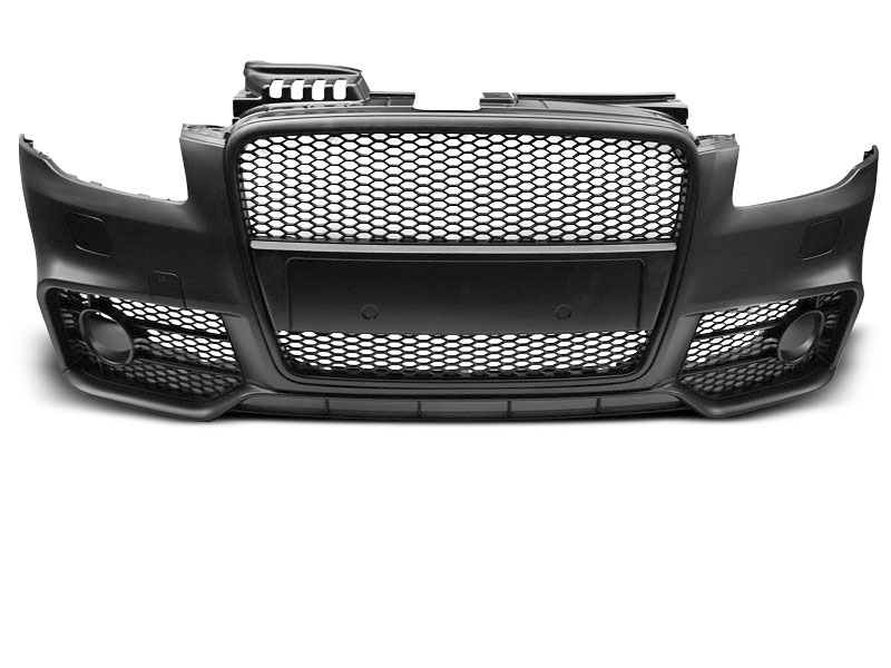 AUDI A4 04-08 RS STYLE BLACK FRONT BUMPER