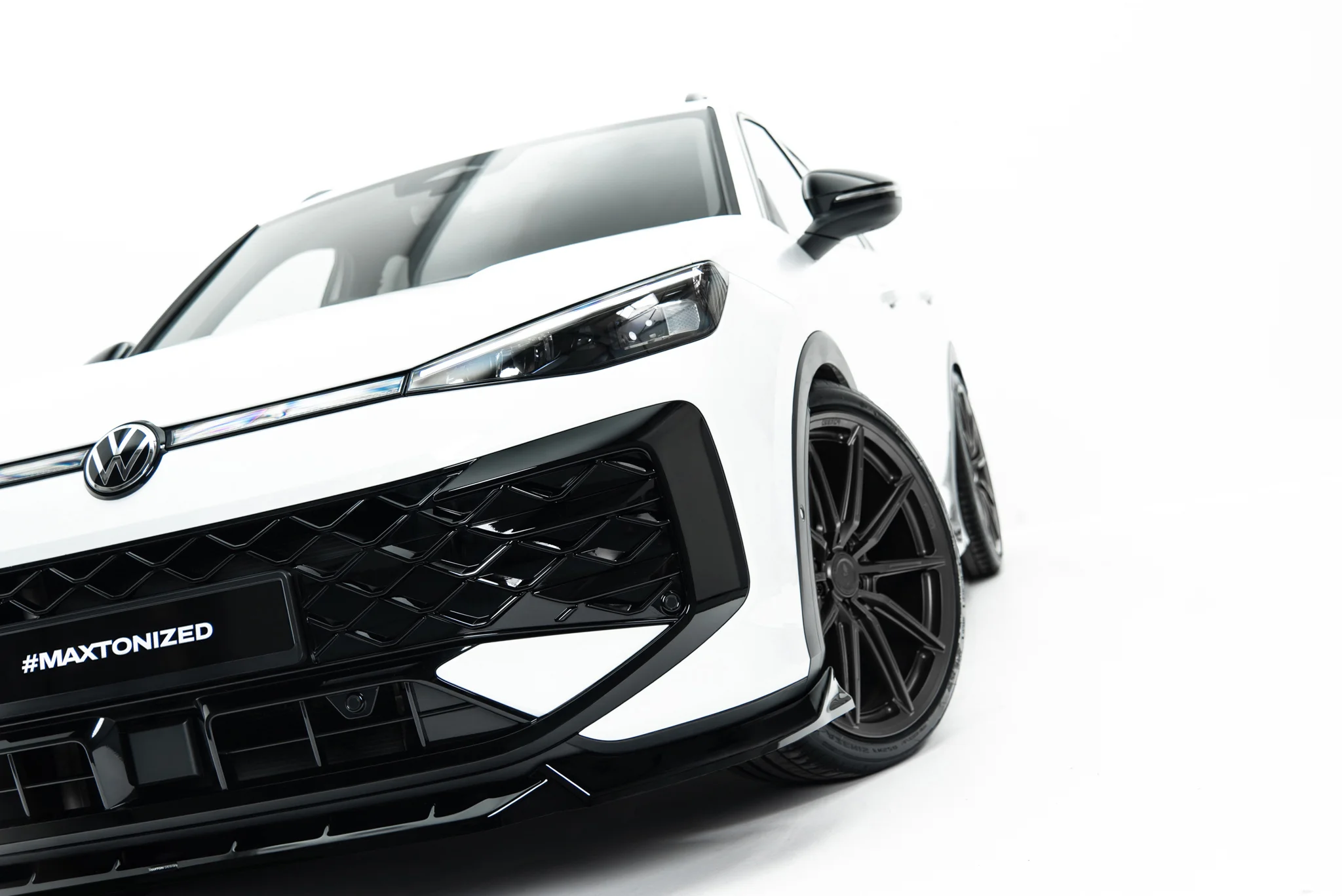 FRONT SPLITTER SUITABLE FOR VOLKSWAGEN T-ROC R-LINE MK2 – MAXTON DESIGN - 2