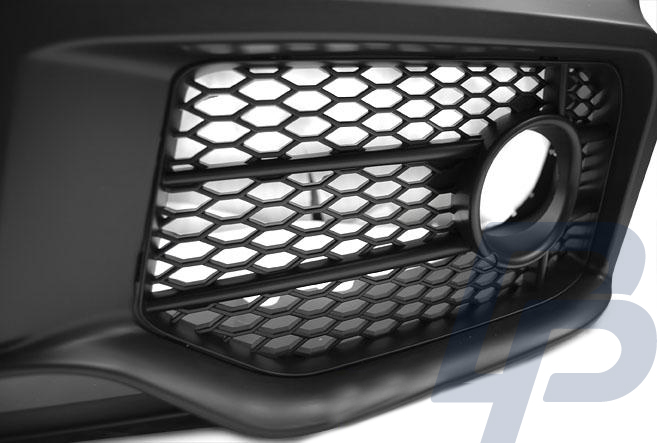 AUDI A4 04-08 RS STYLE CHROME BLACK PDC FRONT BUMPER - 3
