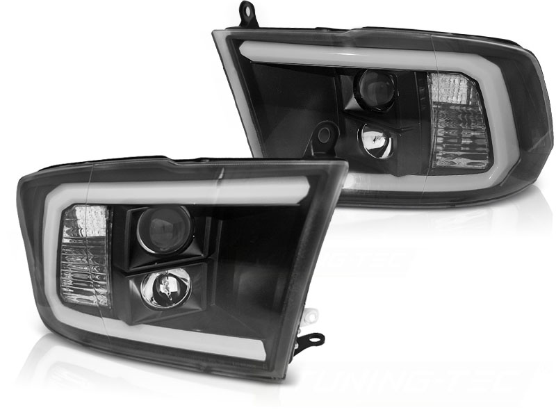STRÅLKASTARE DODGE RAM 2009-2018 TUBE LIGHT SVART