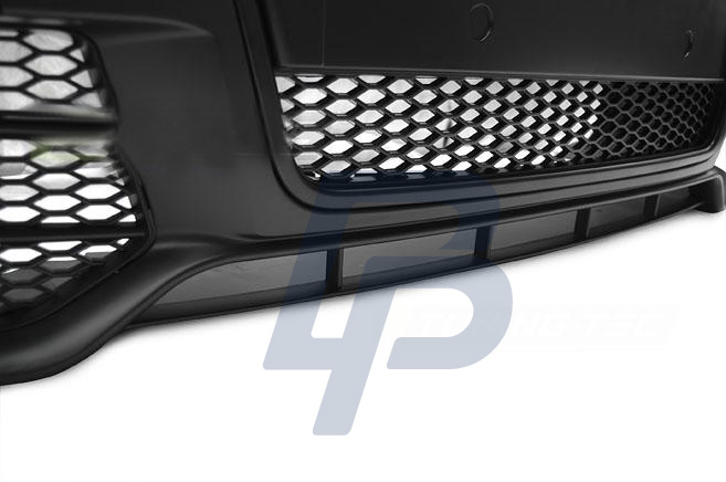 AUDI A4 04-08 RS STYLE BLACK PDC FRONT BUMPER - 4