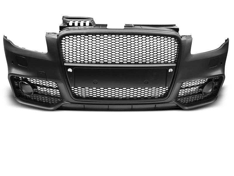 AUDI A4 04-08 RS STYLE BLACK PDC FRONT BUMPER