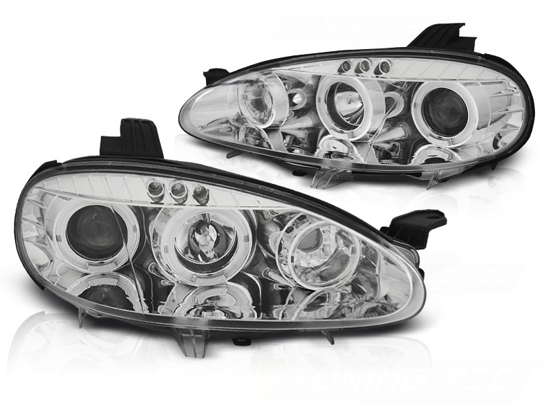 STRÅLKASTARE MAZDA MX5 2001-2005 ANGEL EYES KROM