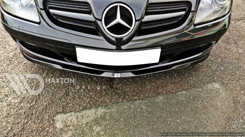 FRONT SPLITTER MERCEDES SLK R171 STANDARD BUMPER - 2
