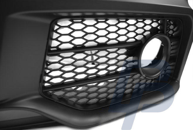 AUDI A4 04-08 RS STYLE CHROME BLACK FRONT BUMPER - 3