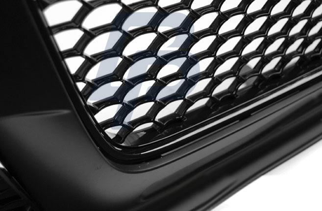 AUDI  A4 B8 12-15 RS STYLE BLACK PDC FRONT BUMPER - 3