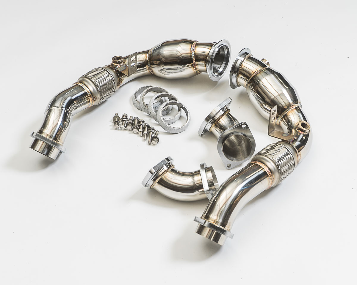 AGENCY POWER RACE DOWNPIPES BMW X5M X6M XDRIVE50I 09-12 - 3