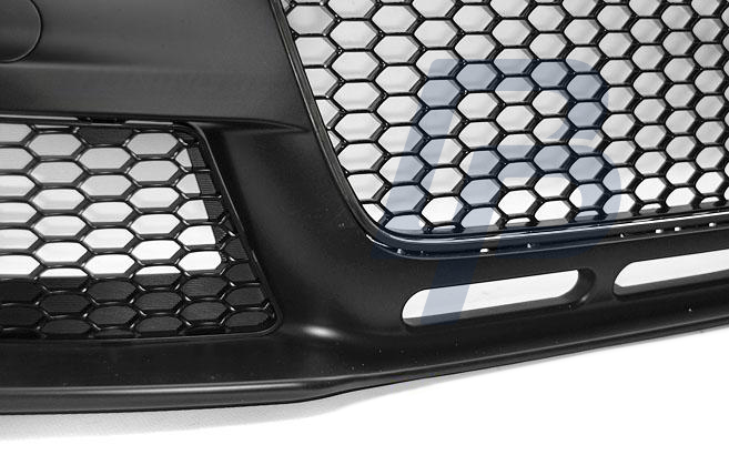 AUDI  A4 B8 12-15 RS STYLE CHROME BLACK PDC FRONT BUMPER - 5