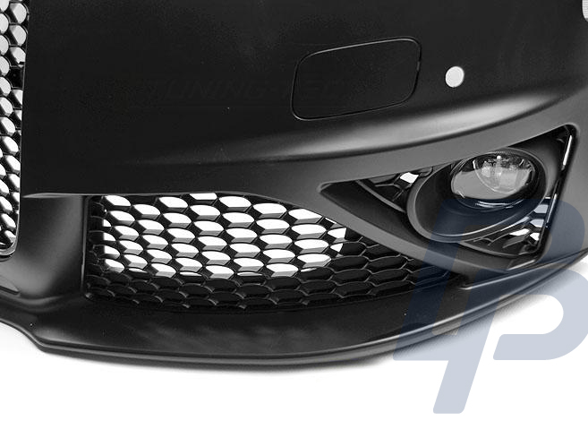 AUDI  A4 B8 12-15 RS STYLE CHROME BLACK PDC FRONT BUMPER - 4