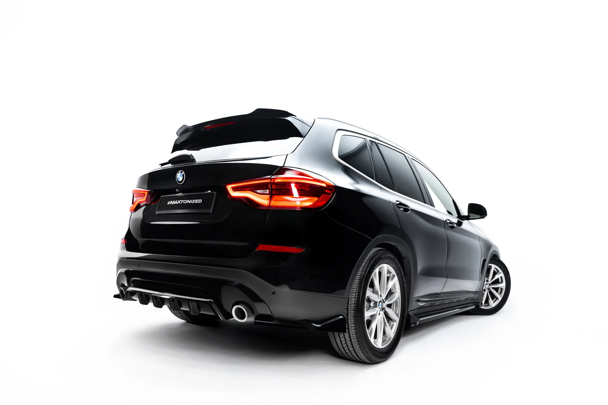 REAR SPLITTER (WITH VERTICAL BARS) V.2 SUITABLE FOR BMW X3 G01 – MAXTON DESIGN - 4