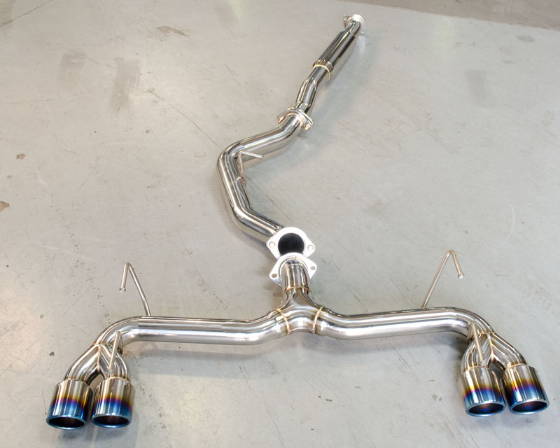 AGENCY POWER TITANIUM TIP CATBACK EXHAUST W/O MUFFLER SUBARU WRX STI HATCH 08-12