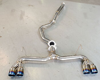AGENCY POWER TITANIUM TIP CATBACK EXHAUST W/O MUFFLER SUBARU WRX STI HATCH 08-12