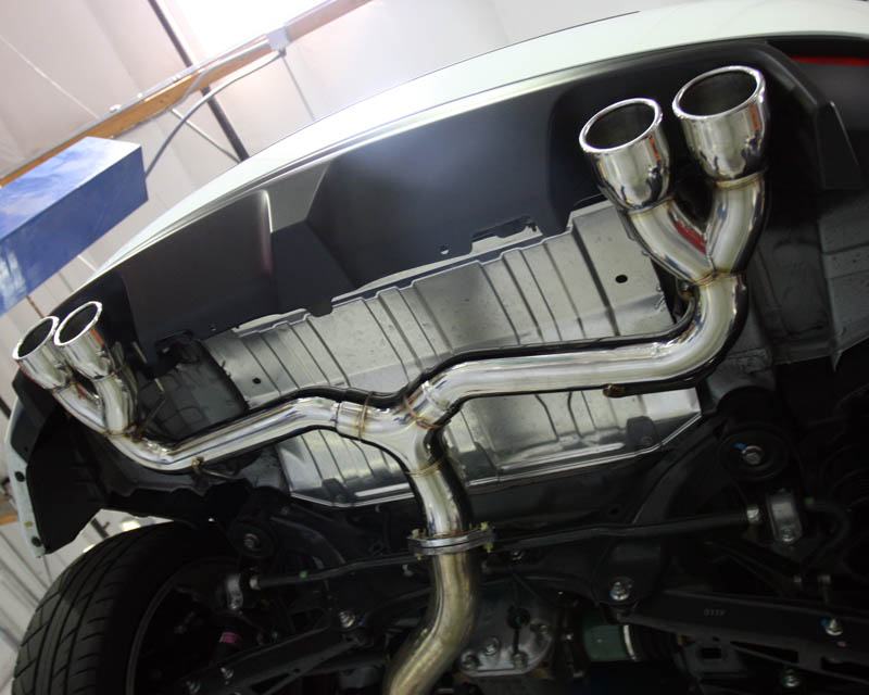 AGENCY POWER TITANIUM TIP CATBACK EXHAUST W/O MUFFLER SUBARU WRX STI HATCH 08-12 - 2