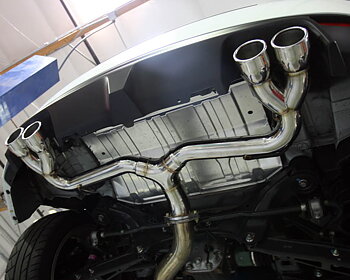 AGENCY POWER TITANIUM TIP CATBACK EXHAUST W/O MUFFLER SUBARU WRX STI HATCH 08-12
