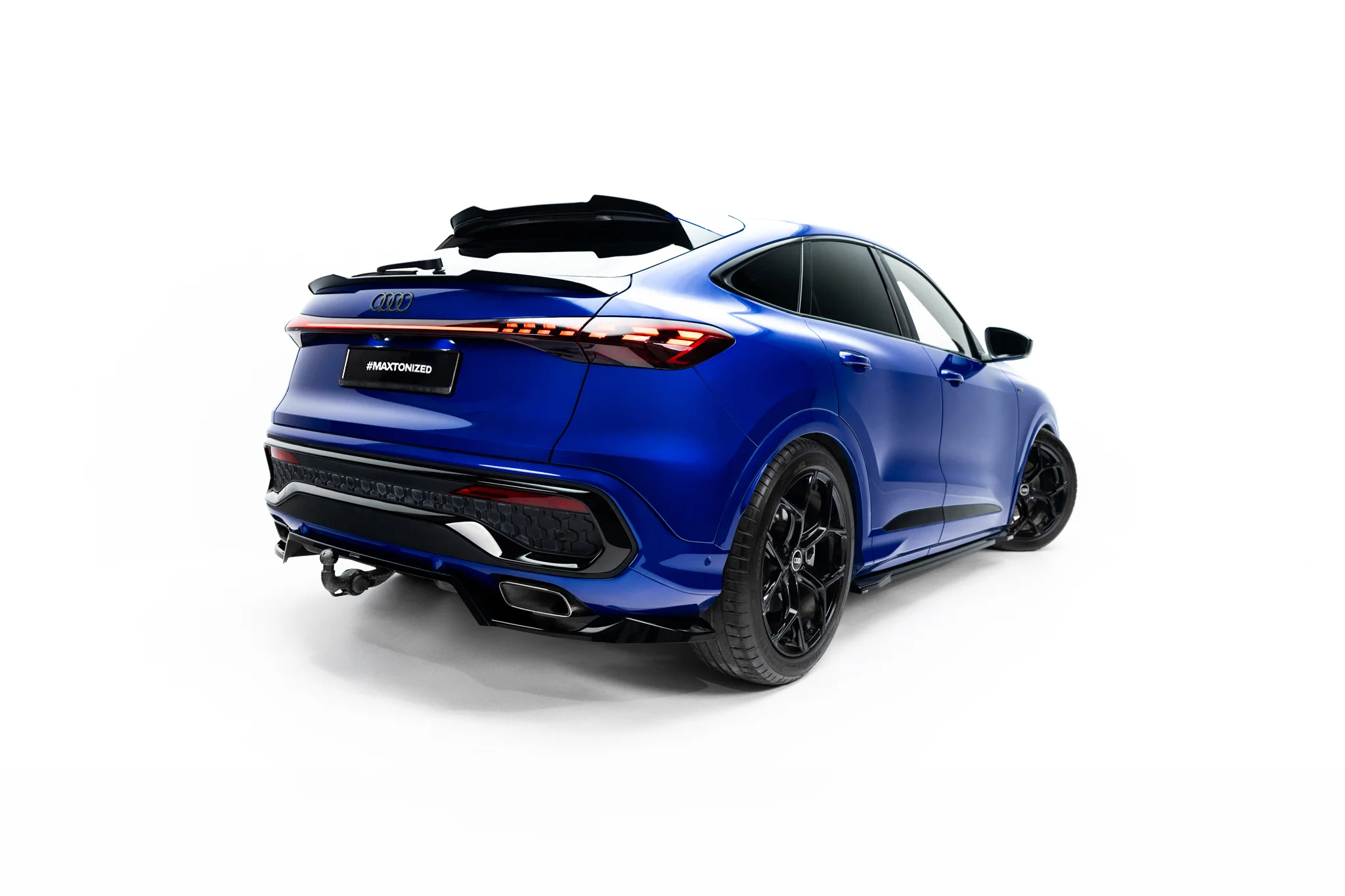 REAR SPLITTER (WITH VERTICAL BARS) SUITABLE FOR AUDI Q5 S-LINE SPORTBACK / SUV MK3 – MAXTON DESIGN - 4