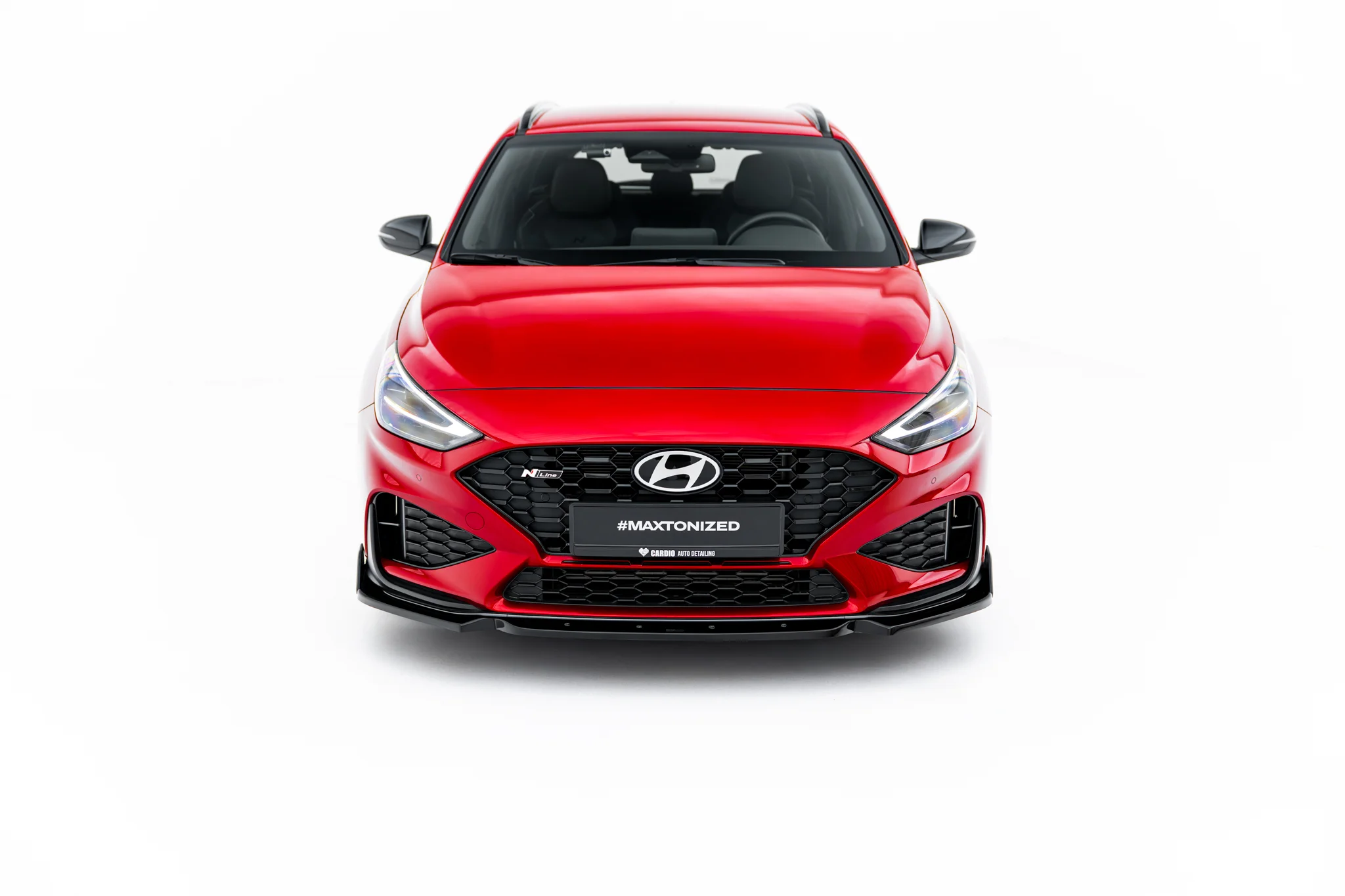 FRONT SPLITTER V.1 + FLAPS SUITABLE FOR HYUNDAI I30 N-LINE WAGON MK3 FACELIFT – MAXTON DESIGN - 5