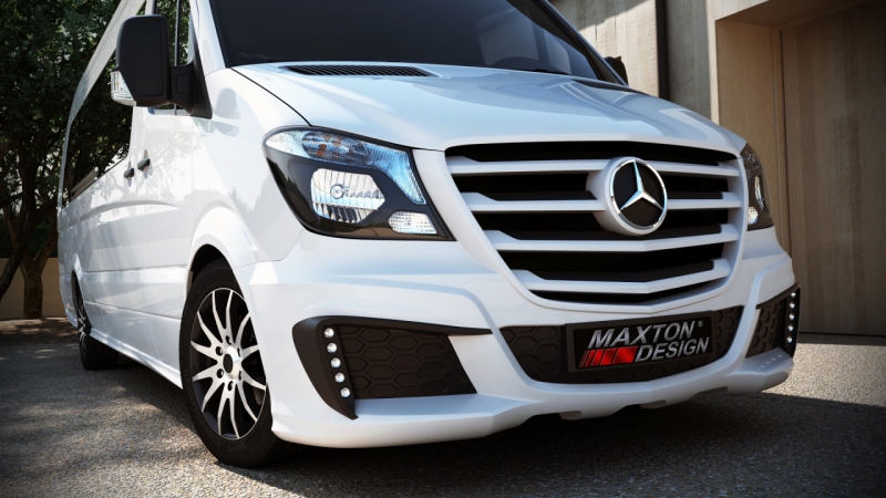FRONT BUMPER MERCEDES SPRINTER 2013-UP WITHOUT LED - 2