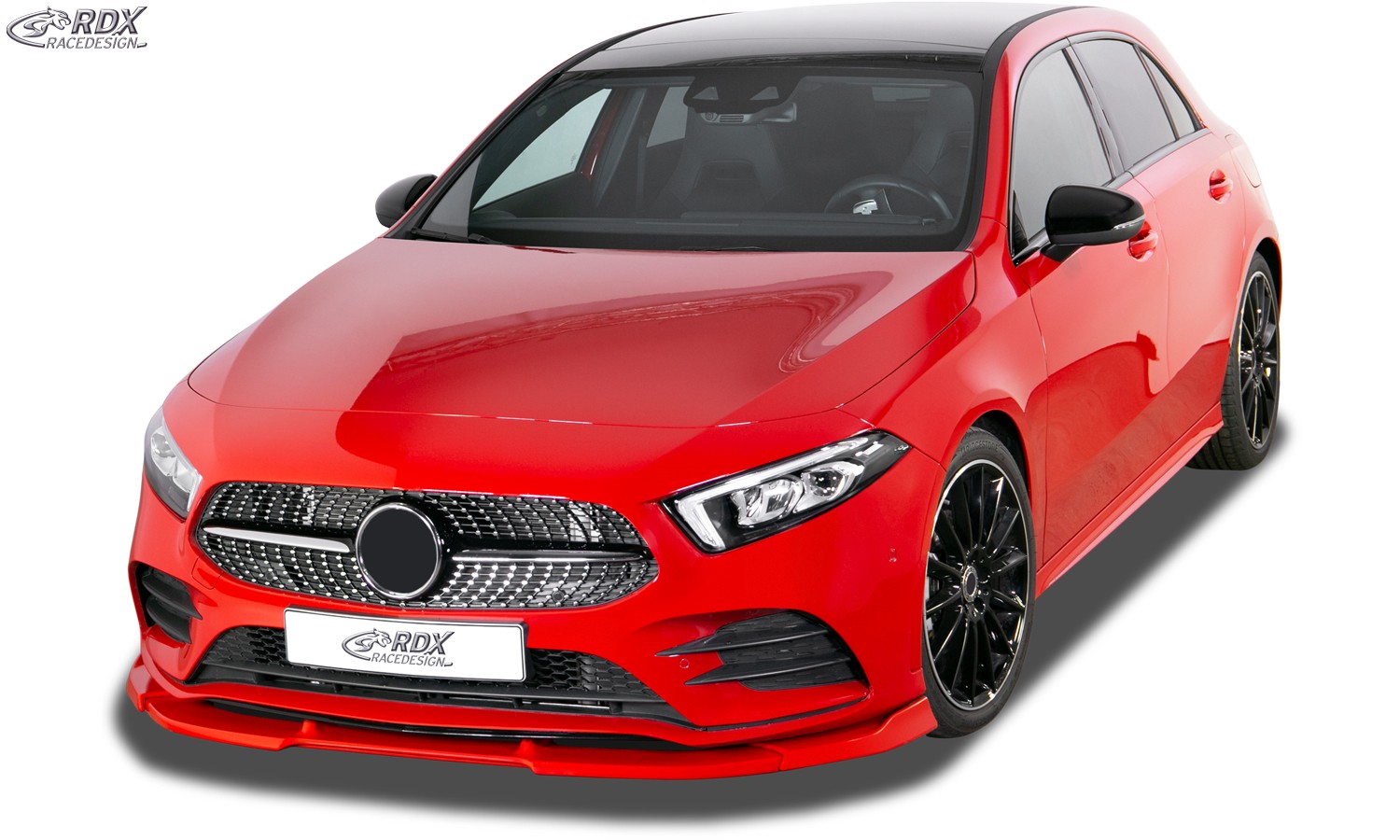 FRONT SPOILER VARIO-X MERCEDES A-CLASS W177 / V177 AMG-LINE FRONT LIP SPLITTER - 2