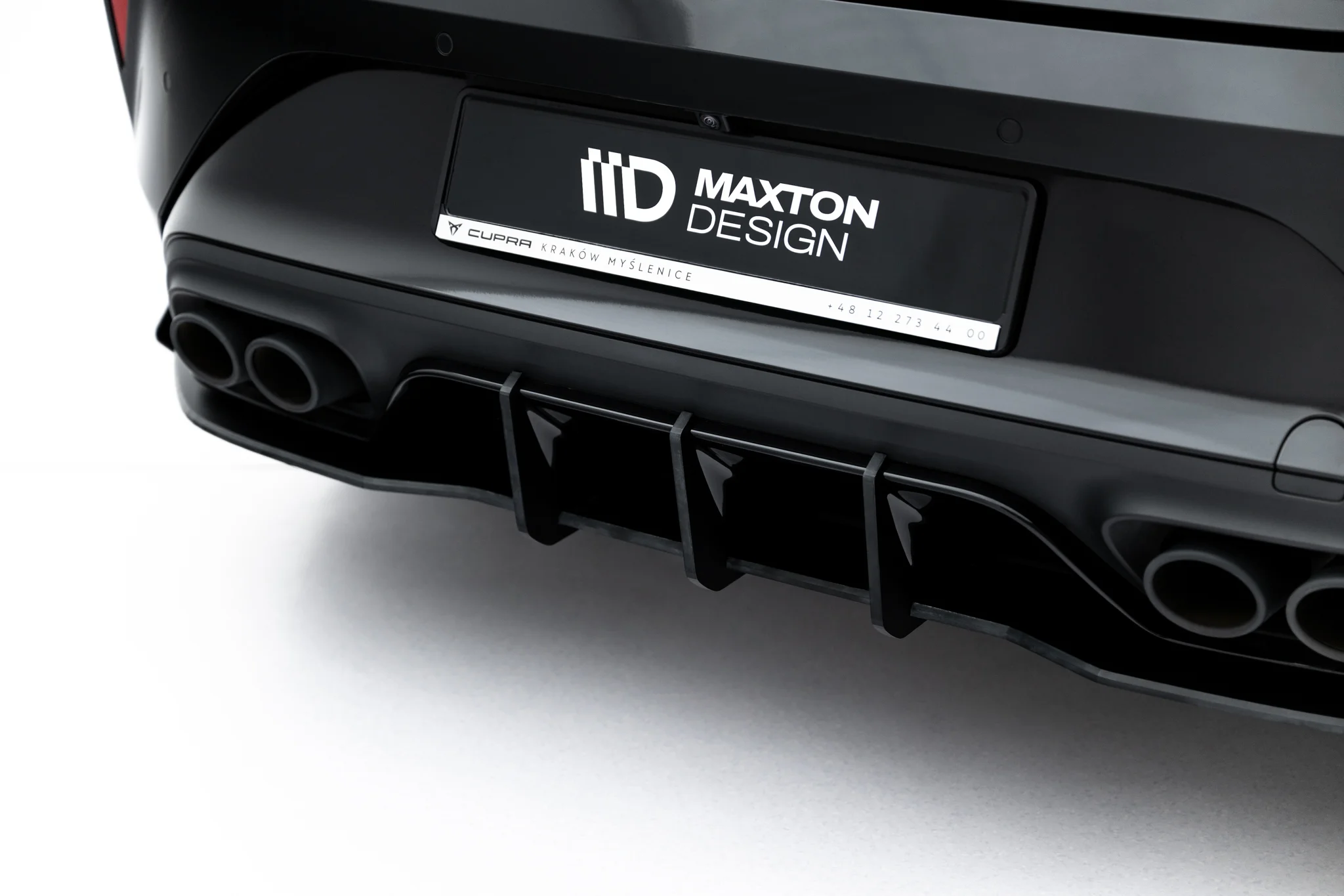 STREET PRO REAR DIFFUSER + FLAPS SUITABLE FOR CUPRA LEON HATCHBACK MK1 FACELIFT – MAXTON DESIGN