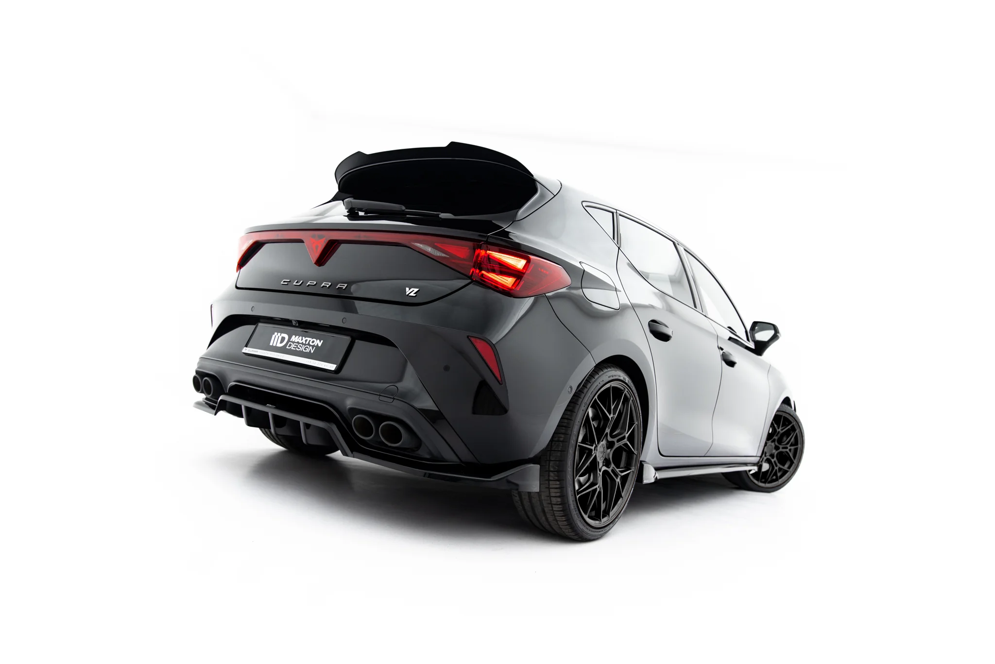 REAR SPLITTER (WITH VERTICAL BARS) V.1 SUITABLE FOR CUPRA LEON HATCHBACK MK1 FACELIFT – MAXTON DESIGN - 4