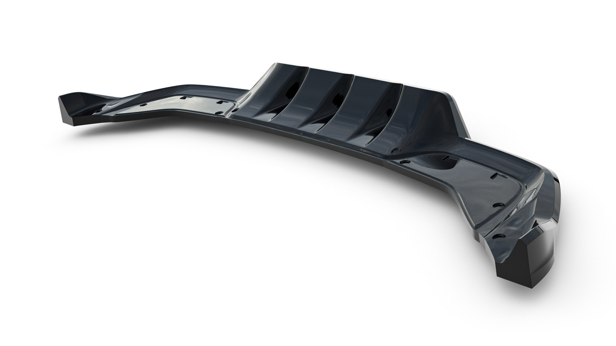 REAR SPLITTER (WITH VERTICAL BARS) V.1 SUITABLE FOR CUPRA LEON HATCHBACK MK1 FACELIFT – MAXTON DESIGN - 5
