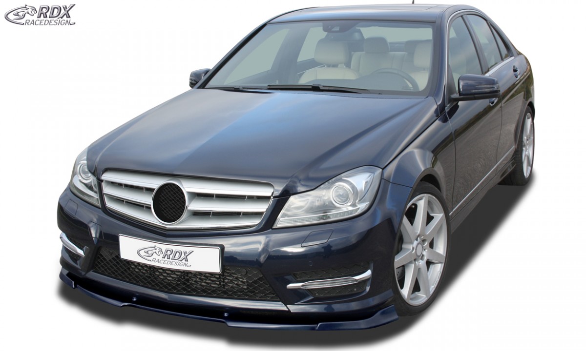 FRONT SPOILER VARIO-X MERCEDES C-CLASS W204 / S204 AMG-STYLING 2011+ (FIT FOR CARS WITH AMG-STYLING FRONTBUMPER) FRONT LIP SPLITTER - 2