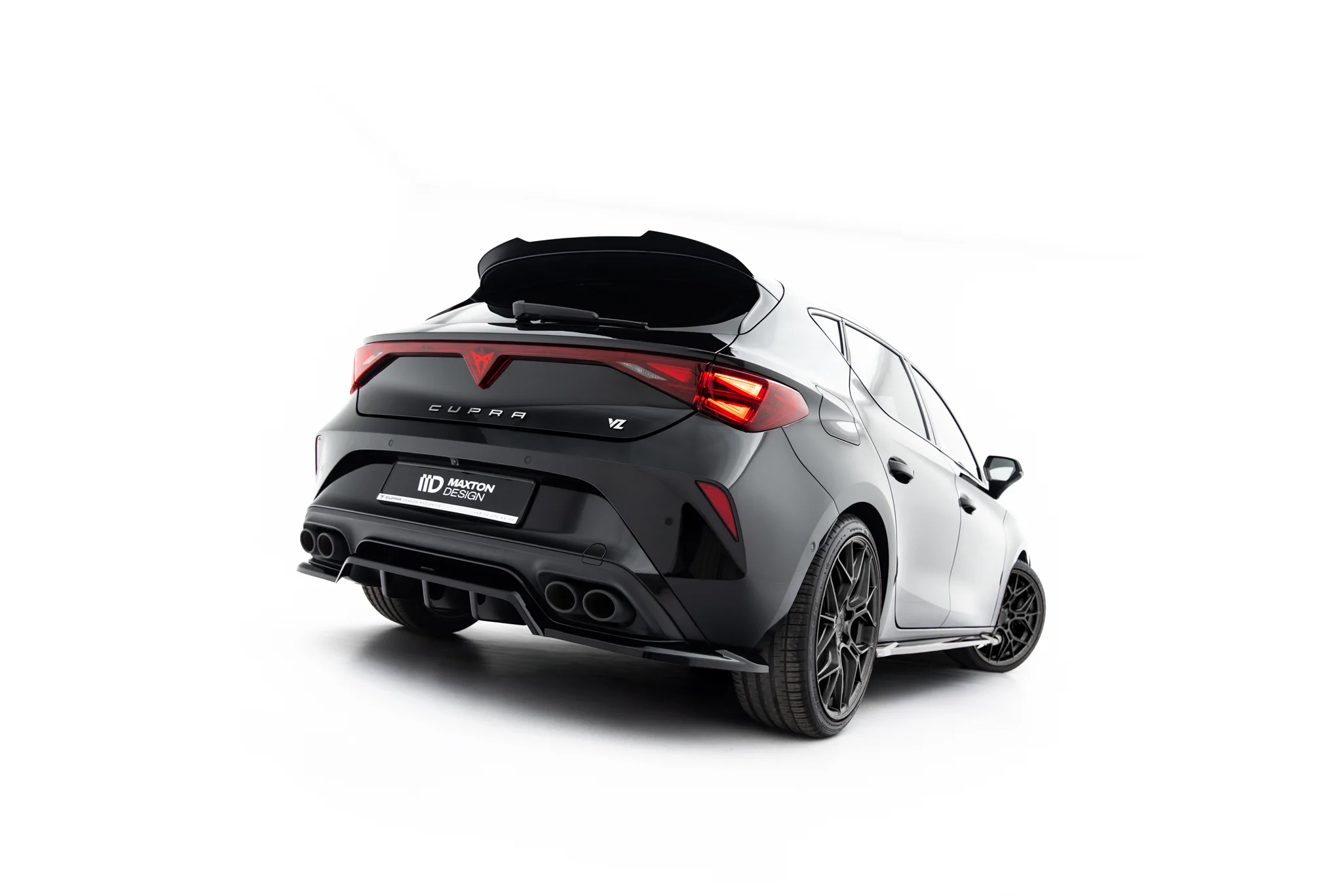 REAR SPLITTER (WITH VERTICAL BARS) V.2 SUITABLE FOR CUPRA LEON HATCHBACK MK1 FACELIFT – MAXTON DESIGN - 5