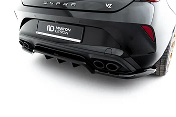 REAR SPLITTER (WITH VERTICAL BARS) V.2 SUITABLE FOR CUPRA LEON HATCHBACK MK1 FACELIFT – MAXTON DESIGN