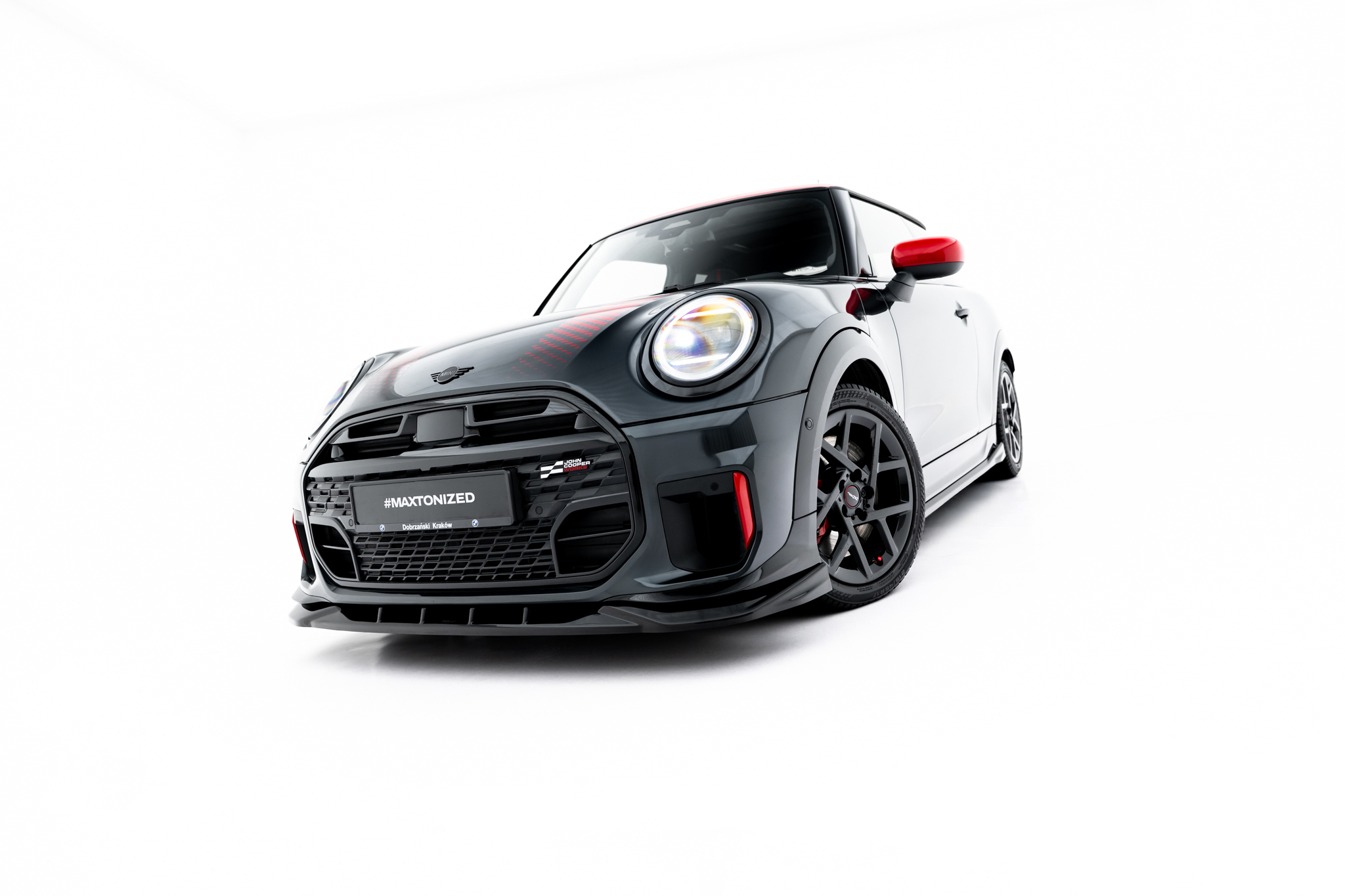 FRONT SPLITTER SUITABLE FOR MINI COOPER JOHN COOPER WORKS F65 – MAXTON DESIGN