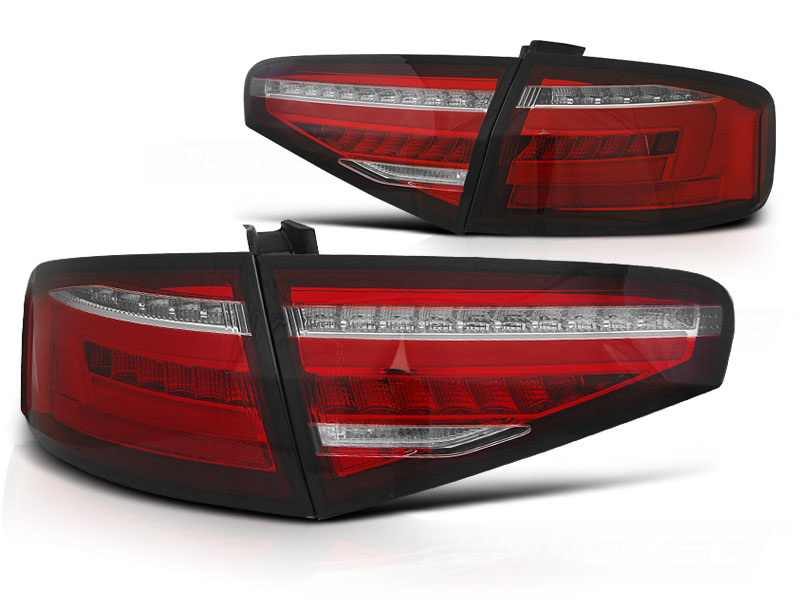 LED-BAKLYKTOR RÖD VIT SEQ TILL AUDI A4 B8 2012-2015 SEDAN OEM BULB