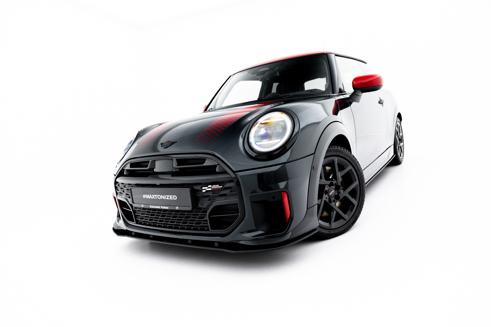 STREET PRO FRONT SPLITTER SUITABLE FOR MINI COOPER JOHN COOPER WORKS F65 – MAXTON DESIGN - 3