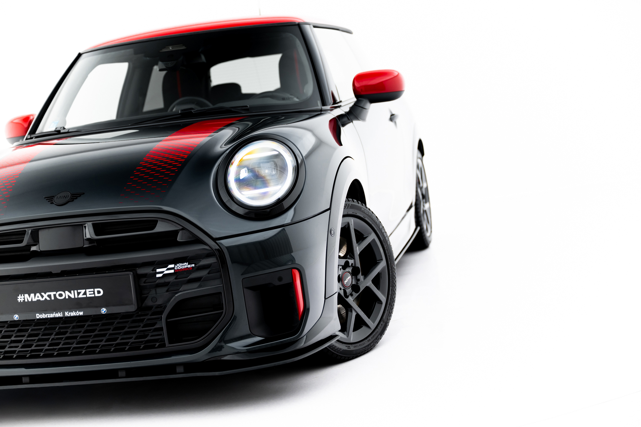 STREET PRO FRONT SPLITTER SUITABLE FOR MINI COOPER JOHN COOPER WORKS F65 – MAXTON DESIGN - 5
