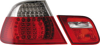 BMW 3 99-03 CABRIO LED TAILLIGHTS RED/CLEAR V1