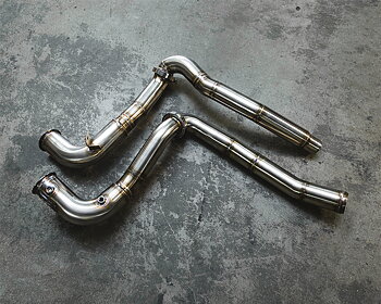 AGENCY POWER RACE DOWNPIPES WITH MIDPIPE MERCEDES-BENZ AMG GT-S 15-16