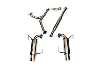 AGENCY POWER CATBACK EXHAUST SYSTEM DUAL 4IN TIPS SUBARU WRX SEDAN 08-12