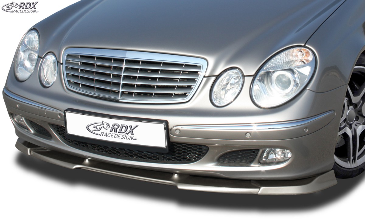 FRONT SPOILER VARIO-X MERCEDES E-CLASS W211 -2006 CLASSIC/ELEGANCE FRONT LIP SPLITTER