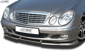 FRÄMRE STÖTFÅNGARE LÄPP VARIO-X MERCEDES E-CLASS W211 -2006 CLASSIC/ELEGANCE FRONT LIP SPLITTER