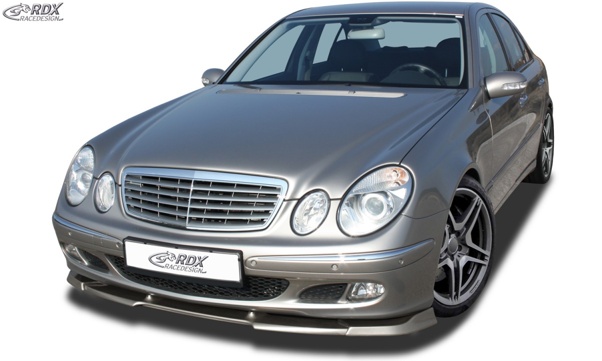 FRONT SPOILER VARIO-X MERCEDES E-CLASS W211 -2006 CLASSIC/ELEGANCE FRONT LIP SPLITTER - 2